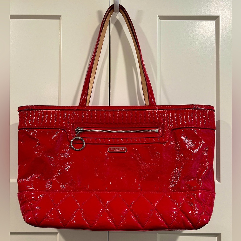 Coach Poppy Cherry Red Tote
